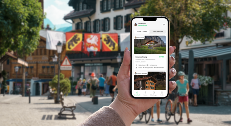 Schweiz Fewo-Plattform Keey Smartphone
